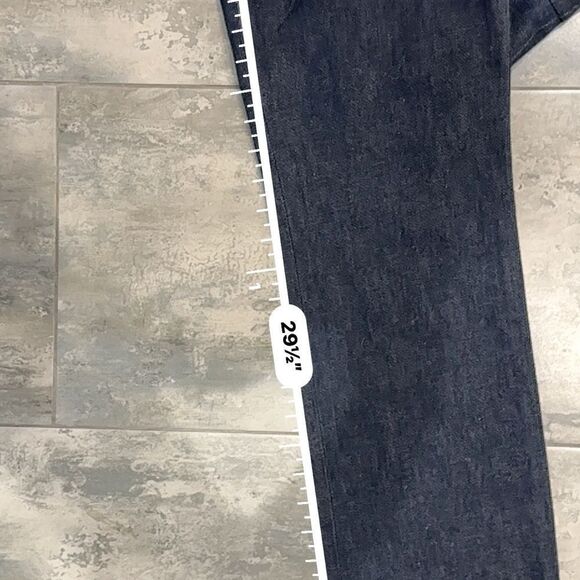 BRUCE | 4 | super dark wash selvage raw denim straight leg mid rise jean - Picture 7 of 12